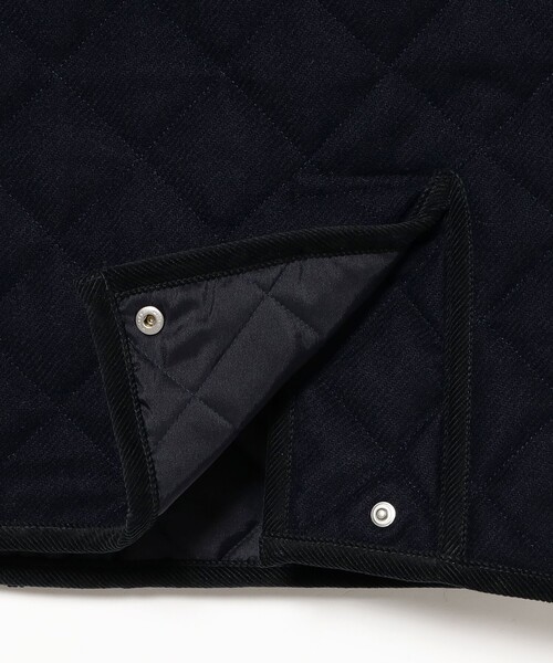 Traditional Weatherwear（トラディショナルウェザーウェア）の「Traditional Weatherwear / WAVERLY STUDS SHORT ツイード キルティング ジャケット（ブルゾン・メンズ・ブラック/ネイビー・36/40/38）」の9枚目の写真