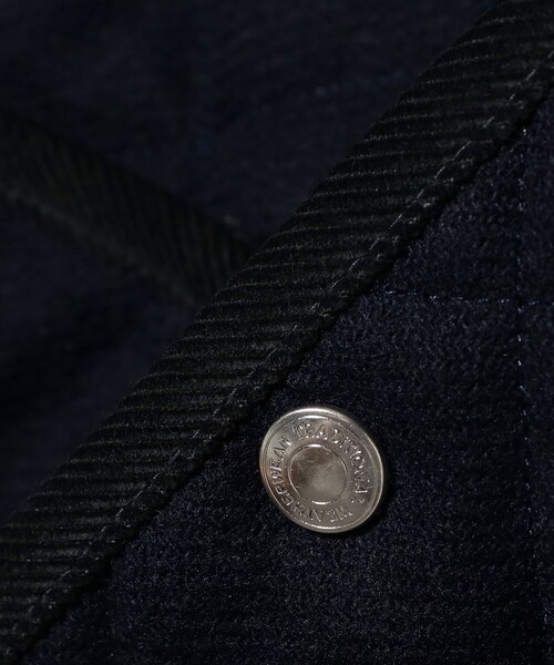 Traditional Weatherwear（トラディショナルウェザーウェア）の「Traditional Weatherwear / WAVERLY STUDS SHORT ツイード キルティング ジャケット（ブルゾン・メンズ・ブラック/ネイビー・36/40/38）」の5枚目の写真