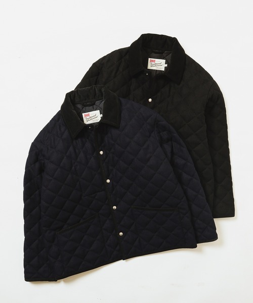Traditional Weatherwear（トラディショナルウェザーウェア）の「Traditional Weatherwear / WAVERLY STUDS SHORT ツイード キルティング ジャケット（ブルゾン・メンズ・ブラック/ネイビー・36/40/38）」の16枚目の写真