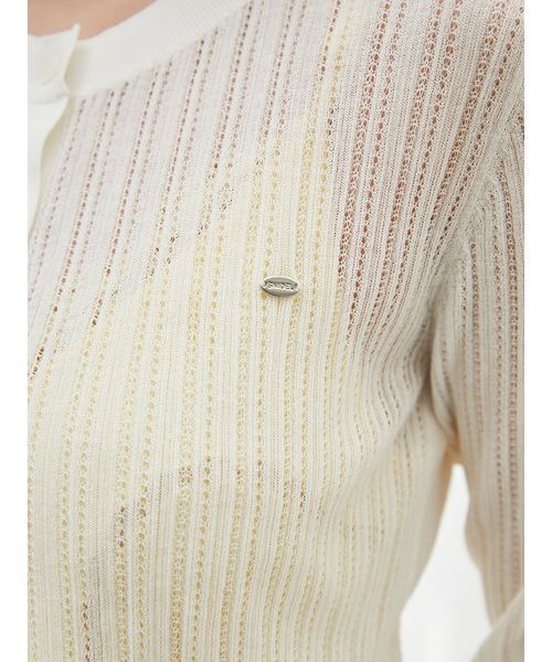 【新品未使用タグ付き】SNIDEL シアーボレロカーディガン アイボリー SNIDEL（スナイデル）の「シアーボレロカーディガン（カーディガン