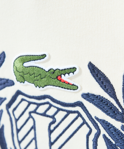 LACOSTE(ラコステ)の「【LACOSTE / ラコステ】ハンドステッチ風フレンチグラフィックTシャツ(Tシャツ/カットソー・メンズ・ネイビー/グリーン/オフホワイト・L/M)」の7枚目の写真