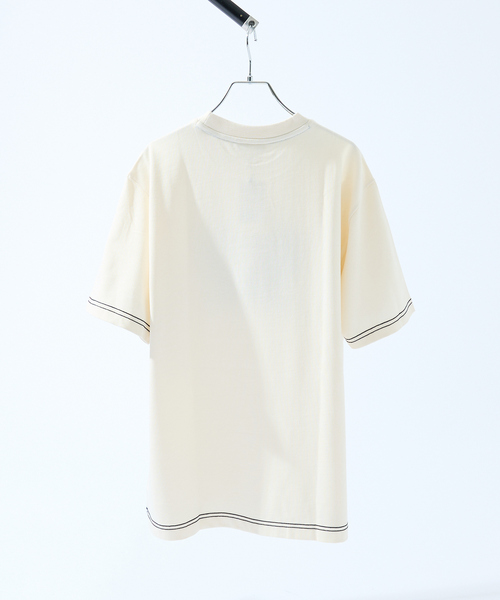 LACOSTE(ラコステ)の「【LACOSTE / ラコステ】ハンドステッチ風フレンチグラフィックTシャツ(Tシャツ/カットソー・メンズ・ネイビー/グリーン/オフホワイト・L/M)」の10枚目の写真