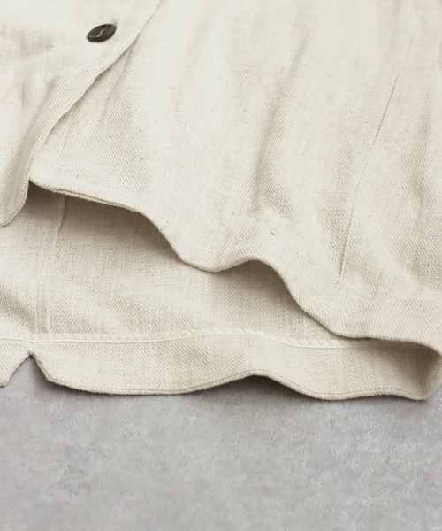 antiqua（アンティカ）の「リネンコクーンジャケット（その他アウター・レディース・ブラック/ナチュラル・ONESIZE）」の21枚目の写真