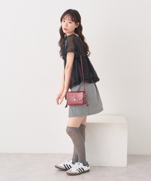 earth music&ecology(アースミュージックアンドエコロジー)の「SET2点チュールバルーンブラウス+ロゴタンク(Tシャツ/カットソー・レディース・ブラック/アイボリー/ピンクベージュ・FREE)」の19枚目の写真