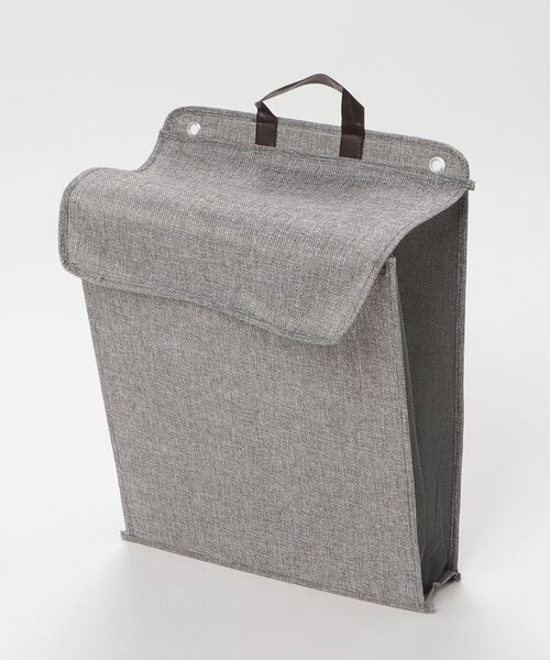 CALIFORNIA OUTFITTERS（カリフォルニア アウトフィッターズ）の「5E12 壁掛け 吊り下げ 持ち手付き マルチランドリーバッグ ランドリーバスケット 洗濯かご 浮かせる収納（ランドリーグッズ・レディース・ベージュ/グレー・M/L）」の11枚目の写真