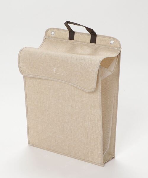 CALIFORNIA OUTFITTERS（カリフォルニア アウトフィッターズ）の「5E12 壁掛け 吊り下げ 持ち手付き マルチランドリーバッグ ランドリーバスケット 洗濯かご 浮かせる収納（ランドリーグッズ・レディース・ベージュ/グレー・M/L）」の12枚目の写真