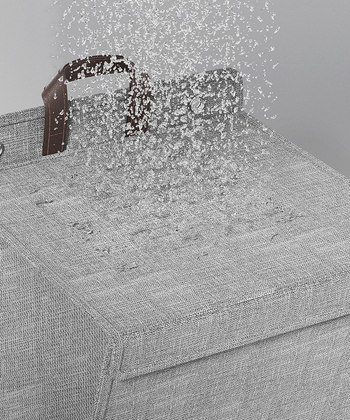 CALIFORNIA OUTFITTERS（カリフォルニア アウトフィッターズ）の「5E12 壁掛け 吊り下げ 持ち手付き マルチランドリーバッグ ランドリーバスケット 洗濯かご 浮かせる収納（ランドリーグッズ・レディース・ベージュ/グレー・M/L）」の9枚目の写真