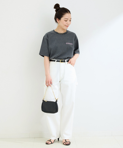 Nikben（ニックベン）の「NIKBEN / ニックベン 別注 バックプリントTEE（Tシャツ/カットソー・レディース・ブラック/ホワイト・FREE）」の3枚目の写真