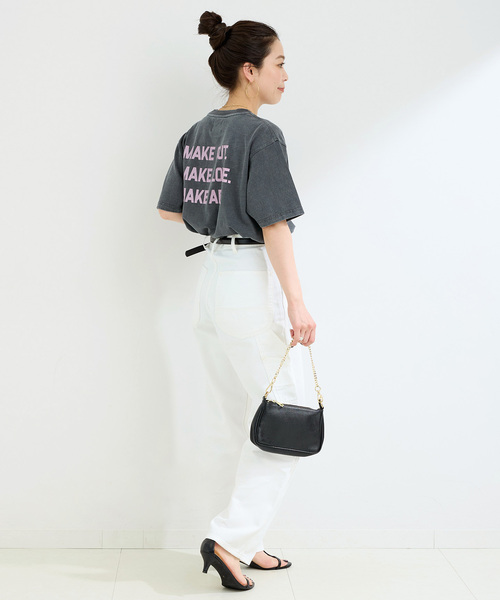 Nikben（ニックベン）の「NIKBEN / ニックベン 別注 バックプリントTEE（Tシャツ/カットソー・レディース・ブラック/ホワイト・FREE）」の4枚目の写真