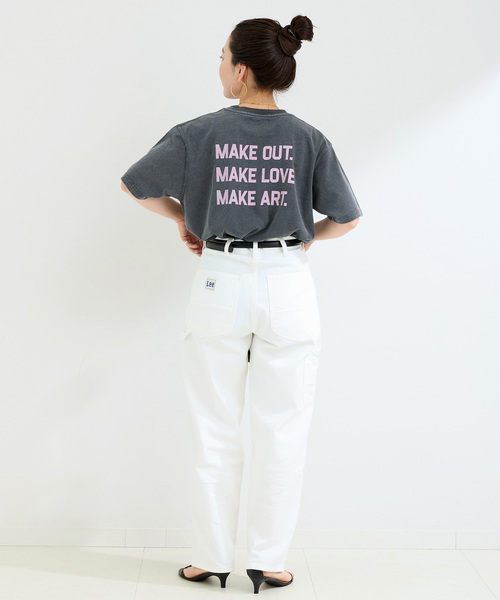 Nikben（ニックベン）の「NIKBEN / ニックベン 別注 バックプリントTEE（Tシャツ/カットソー・レディース・ブラック/ホワイト・FREE）」の5枚目の写真