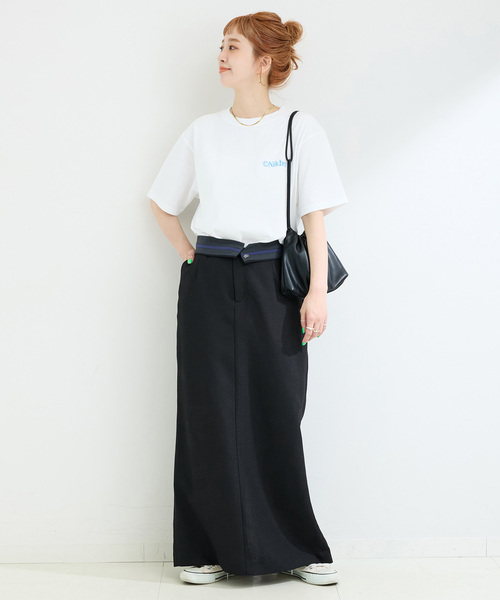 Nikben（ニックベン）の「NIKBEN / ニックベン 別注 バックプリントTEE（Tシャツ/カットソー・レディース・ブラック/ホワイト・FREE）」の9枚目の写真