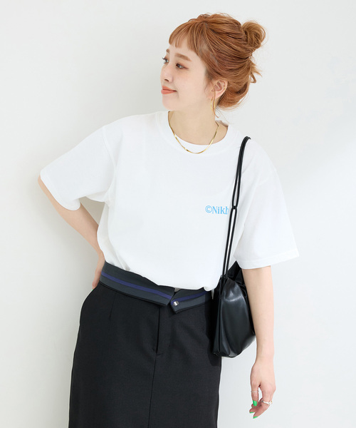 Nikben（ニックベン）の「NIKBEN / ニックベン 別注 バックプリントTEE（Tシャツ/カットソー・レディース・ブラック/ホワイト・FREE）」の12枚目の写真