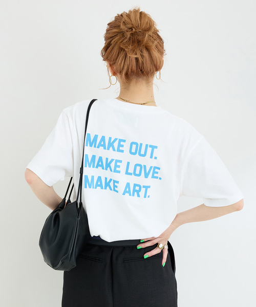 Nikben（ニックベン）の「NIKBEN / ニックベン 別注 バックプリントTEE（Tシャツ/カットソー・レディース・ブラック/ホワイト・FREE）」の14枚目の写真