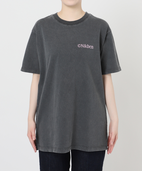 Nikben（ニックベン）の「NIKBEN / ニックベン 別注 バックプリントTEE（Tシャツ/カットソー・レディース・ブラック/ホワイト・FREE）」の15枚目の写真