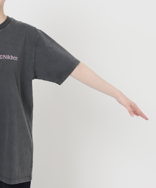 Nikben（ニックベン）の「NIKBEN / ニックベン 別注 バックプリントTEE（Tシャツ/カットソー・レディース・ブラック/ホワイト・FREE）」の19枚目の写真