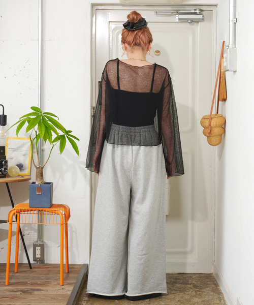 セール】【ZOZO限定】手洗い可 / シアーボーダープルオーバー（Tシャツ