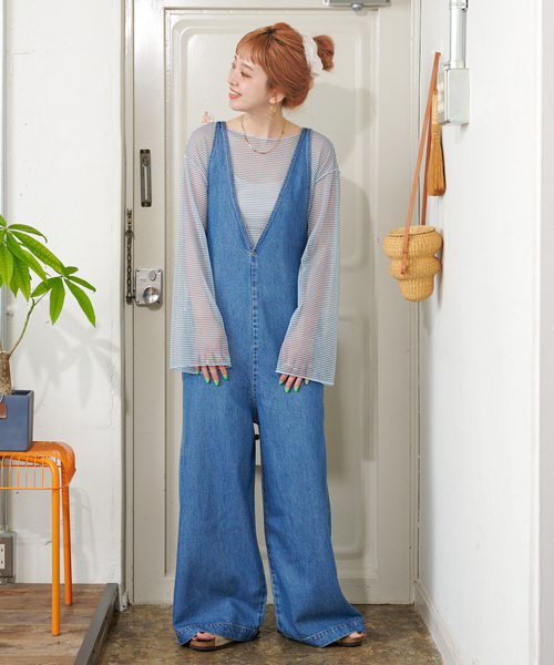 セール】【ZOZO限定】手洗い可 / シアーボーダープルオーバー（T