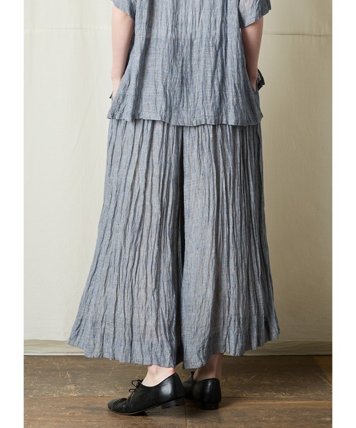 suzuki takayuki(スズキタカユキ)の「culotte pants II(その他パンツ・レディース・ライトブルー/ネイビー・FREE)」の9枚目の写真