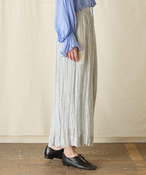 suzuki takayuki(スズキタカユキ)の「culotte pants II(その他パンツ・レディース・ライトブルー/ネイビー・FREE)」の6枚目の写真
