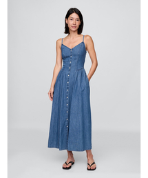 GAP（ギャップ）の「デニム シーム マキシワンピース（ワンピース）」