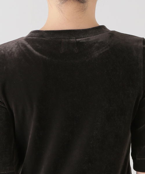 Spick & Span（スピックアンドスパン）の「《追加》ベロアハーフスリーブプルオーバー（Tシャツ/カットソー・レディース・ライトグレー/ブラウン/ブルー・FREE）」の20枚目の写真