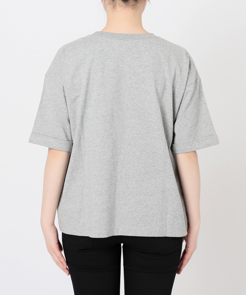 JOURNAL STANDARD（ジャーナルスタンダード）の「《追加3》汗ジミ防止天竺ビッグT（Tシャツ/カットソー・レディース・ホワイト/ブラック系その他/チャコールグレー・FREE）」の5枚目の写真