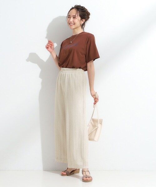 DRESKIP(ドレスキップ)の「【S-LL】クロシェ風レースイージーワイドパンツ(その他パンツ・レディース・ブラック/ブラウン系/ライトベージュ・01/02/03/04)」の14枚目の写真