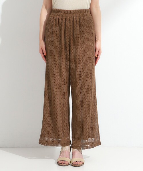 DRESKIP(ドレスキップ)の「【S-LL】クロシェ風レースイージーワイドパンツ(その他パンツ・レディース・ブラック/ブラウン系/ライトベージュ・01/02/03/04)」の16枚目の写真