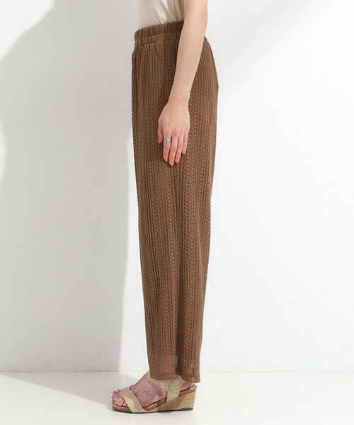 DRESKIP(ドレスキップ)の「【S-LL】クロシェ風レースイージーワイドパンツ(その他パンツ・レディース・ブラック/ブラウン系/ライトベージュ・01/02/03/04)」の17枚目の写真