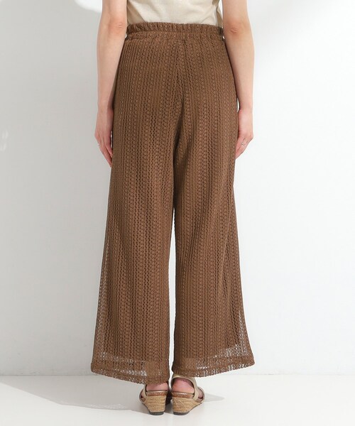 DRESKIP(ドレスキップ)の「【S-LL】クロシェ風レースイージーワイドパンツ(その他パンツ・レディース・ブラック/ブラウン系/ライトベージュ・01/02/03/04)」の18枚目の写真