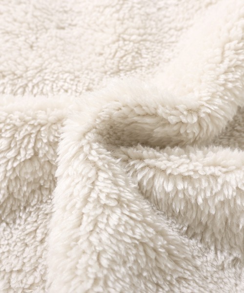 KRIFF MAYER Kid's Collection（クリフメイヤーキッズコレクション）の「耐風ボアジャケット（その他アウター・キッズ・セージグリーン/ネイビー/アイボリー/グレイッシュベージュ・170/160/140/130/120/150）」の6枚目の写真