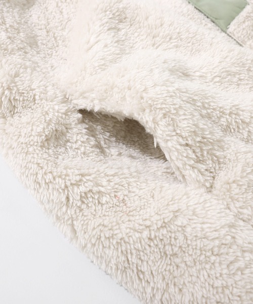 KRIFF MAYER Kid's Collection（クリフメイヤーキッズコレクション）の「耐風ボアジャケット（その他アウター・キッズ・セージグリーン/ネイビー/アイボリー/グレイッシュベージュ・170/160/140/130/120/150）」の20枚目の写真