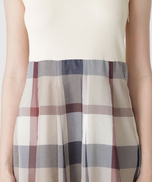 ニットドッキングドレス BLUE LABEL 美人百科コラボ BLUE LABEL CRESTBRIDGE（ブルーレーベルクレストブリッジ）の