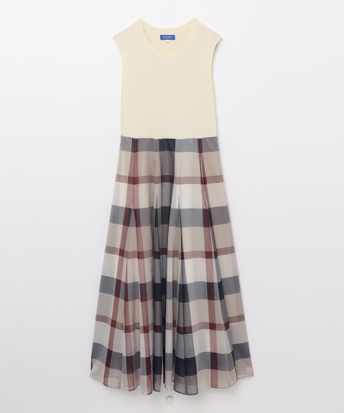 ブルーレーベル　美人百科コラボ　ニットドッキングドレス BLUE LABEL CRESTBRIDGE（ブルーレーベルクレストブリッジ）の