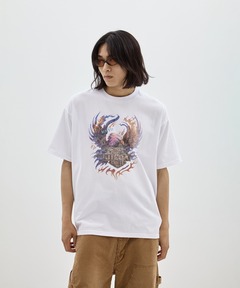 ABSTRACT FLOWERemb. S/S BIG T（Tシャツ/カットソー）｜SHAREEF