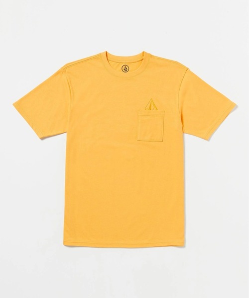 VOLCOM(ボルコム)の「【VOLCOM/ボルコム】Lolani Crew Short Sleeve T-Shirt /胸ポケットロゴワンポイント半袖Tシャツ(Tシャツ/カットソー・メンズ・ライトブルー/オレンジ・MEDIUM/LARGE/X-LARGE/SMALL)」の1枚目の写真