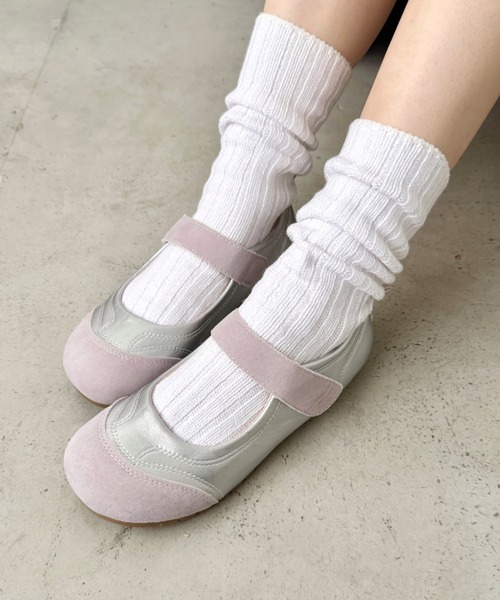 SOLLON.(ソルロン)の「フラットメリージェーンスニーカー(スニーカー・レディース・アイボリー/シルバー・24.5cm/23.5cm)」の10枚目の写真
