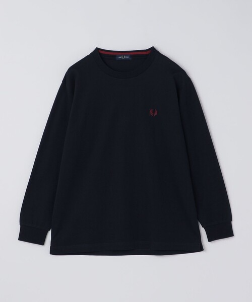 FRED PERRY(フレッドペリー)の「【SHIPS別注】FRED PERRY: ピケ ロングスリーブ T シャツ(Tシャツ/カットソー・メンズ・ナチュラル/ブラック/ネイビー/オートミール/ダークグレー/ダークブルー・SMALL/MEDIUM/LARGE/X-LARGE)」の5枚目の写真