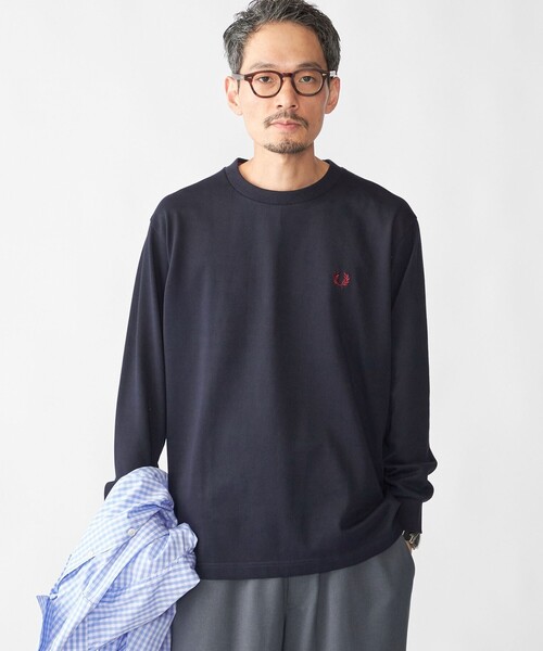 SHIPS別注】FRED PERRY: ピケ ロングスリーブ T シャツ（Tシャツ