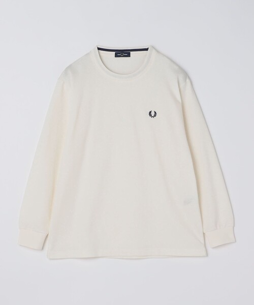 FRED PERRY(フレッドペリー)の「【SHIPS別注】FRED PERRY: ピケ ロングスリーブ T シャツ(Tシャツ/カットソー・メンズ・ナチュラル/ブラック/ネイビー/オートミール/ダークグレー/ダークブルー・SMALL/MEDIUM/LARGE/X-LARGE)」の19枚目の写真