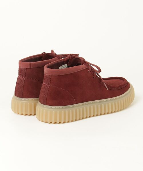 Clarks(クラークス)の「Torhill Hi / トーヒルハイ(ワインスエード)(モカシン/デッキシューズ・メンズ・ワイン・UK10/UK9.5/UK9/UK8.5/UK8/UK7.5/UK7/UK6.5/UK6)」の8枚目の写真