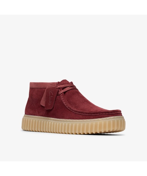Clarks(クラークス)の「Torhill Hi / トーヒルハイ(ワインスエード)(モカシン/デッキシューズ・メンズ・ワイン・UK10/UK9.5/UK9/UK8.5/UK8/UK7.5/UK7/UK6.5/UK6)」の4枚目の写真