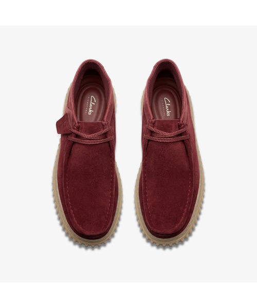 Clarks(クラークス)の「Torhill Hi / トーヒルハイ(ワインスエード)(モカシン/デッキシューズ・メンズ・ワイン・UK10/UK9.5/UK9/UK8.5/UK8/UK7.5/UK7/UK6.5/UK6)」の6枚目の写真