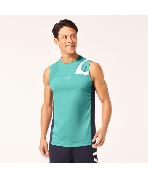 OAKLEY(オークリー)の「オークリー ENHANCE TECH COLD NS CREW 2.0/タンクトップ/ Training・トレーニングコレクション/ スポーツ/ OAKLEY(タンクトップ・メンズ・ブラック/ブルー系その他/ネイビー/ホワイト・L/M/S/XL/XS)」の4枚目の写真