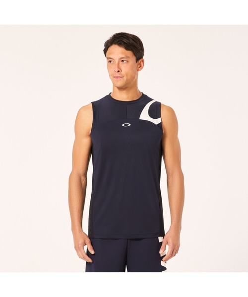 OAKLEY(オークリー)の「オークリー ENHANCE TECH COLD NS CREW 2.0/タンクトップ/ Training・トレーニングコレクション/ スポーツ/ OAKLEY(タンクトップ・メンズ・ブラック/ブルー系その他/ネイビー/ホワイト・L/M/S/XL/XS)」の3枚目の写真
