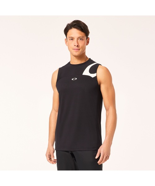 OAKLEY(オークリー)の「オークリー ENHANCE TECH COLD NS CREW 2.0/タンクトップ/ Training・トレーニングコレクション/ スポーツ/ OAKLEY(タンクトップ・メンズ・ブラック/ブルー系その他/ネイビー/ホワイト・L/M/S/XL/XS)」の1枚目の写真