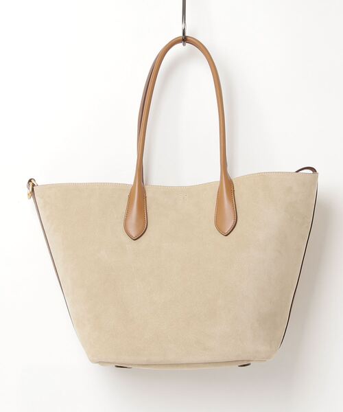 RALPH LAUREN(ラルフローレン) スウェード トートバッグ Bellport カーフスエード ミディアム トート（トートバッグ