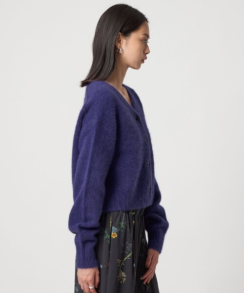 EMMEL REFINES（エメルリファインズ）の「＜EMMEL REFINES＞EM FOX/W/CA Vネック カーディガン（カーディガン/ボレロ・レディース・レッド/ライトグレー/パープル・FREE）」の10枚目の写真