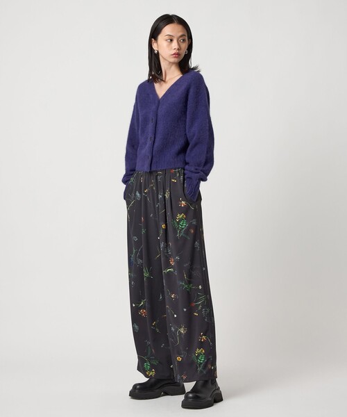 EMMEL REFINES（エメルリファインズ）の「＜EMMEL REFINES＞EM FOX/W/CA Vネック カーディガン（カーディガン/ボレロ・レディース・レッド/ライトグレー/パープル・FREE）」の8枚目の写真