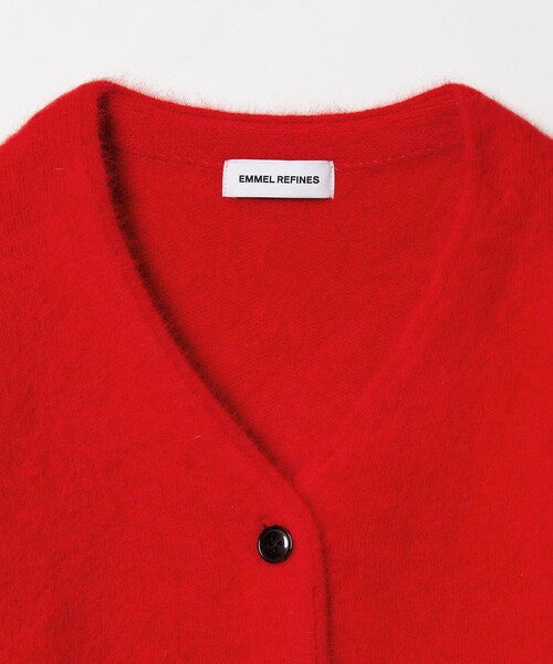 EMMEL REFINES（エメルリファインズ）の「＜EMMEL REFINES＞EM FOX/W/CA Vネック カーディガン（カーディガン/ボレロ・レディース・レッド/ライトグレー/パープル・FREE）」の11枚目の写真